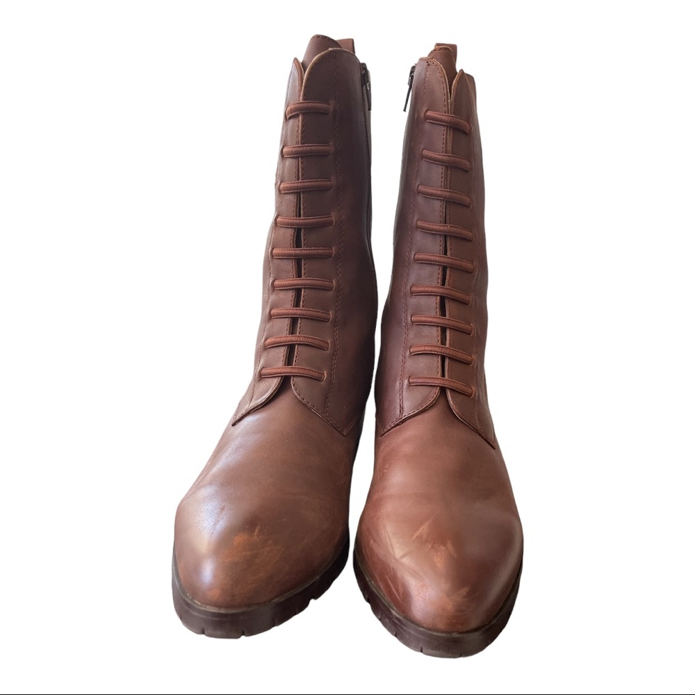 Corso Como women’s nickel motorcycle boots, size 11